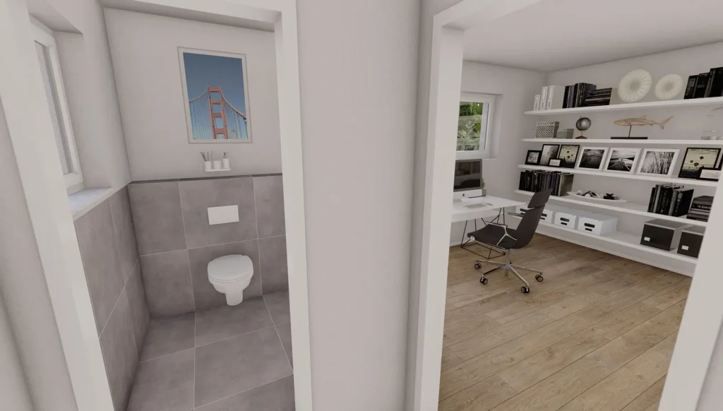 Tinyhouse Slim - WC & Büro