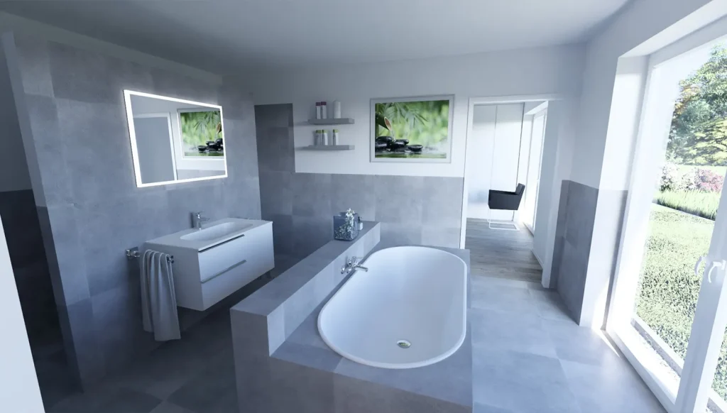 Bungalow Flat - Badezimmer