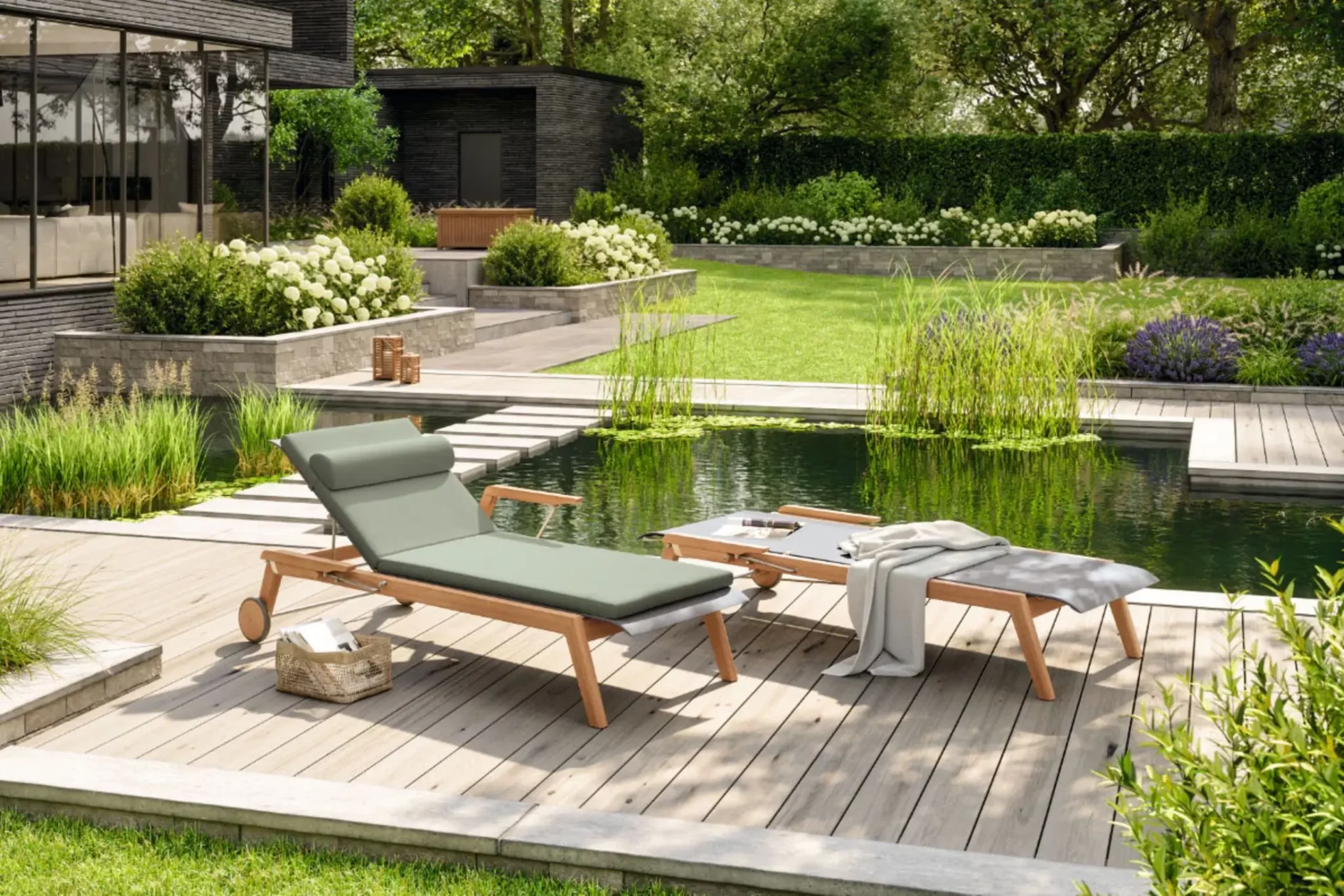 Laux Garten Liegestühle Teich Laux Garten Liegestühle Teich